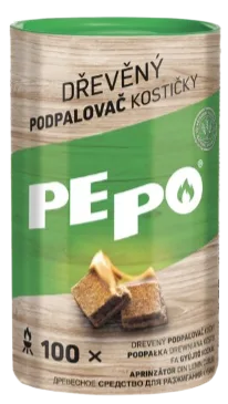 Balení dřevěných podpalovacích kostiček PE-PO