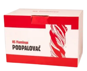 Balení podpalovačů z dřevité vlny